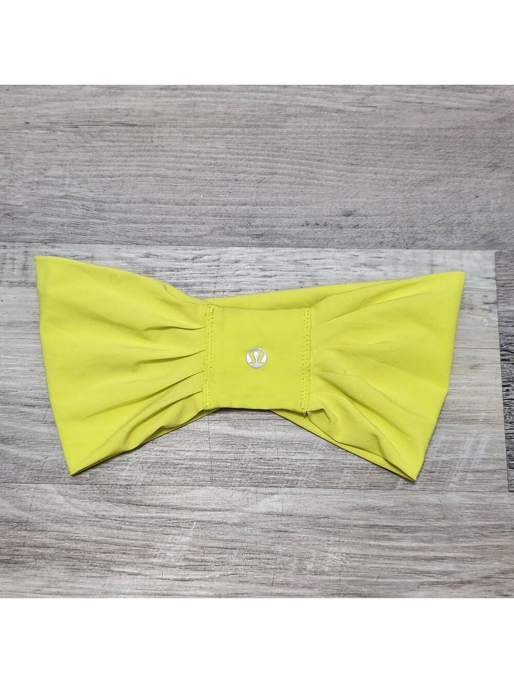 Lululemon Headband Yellow Bow Logo One Size